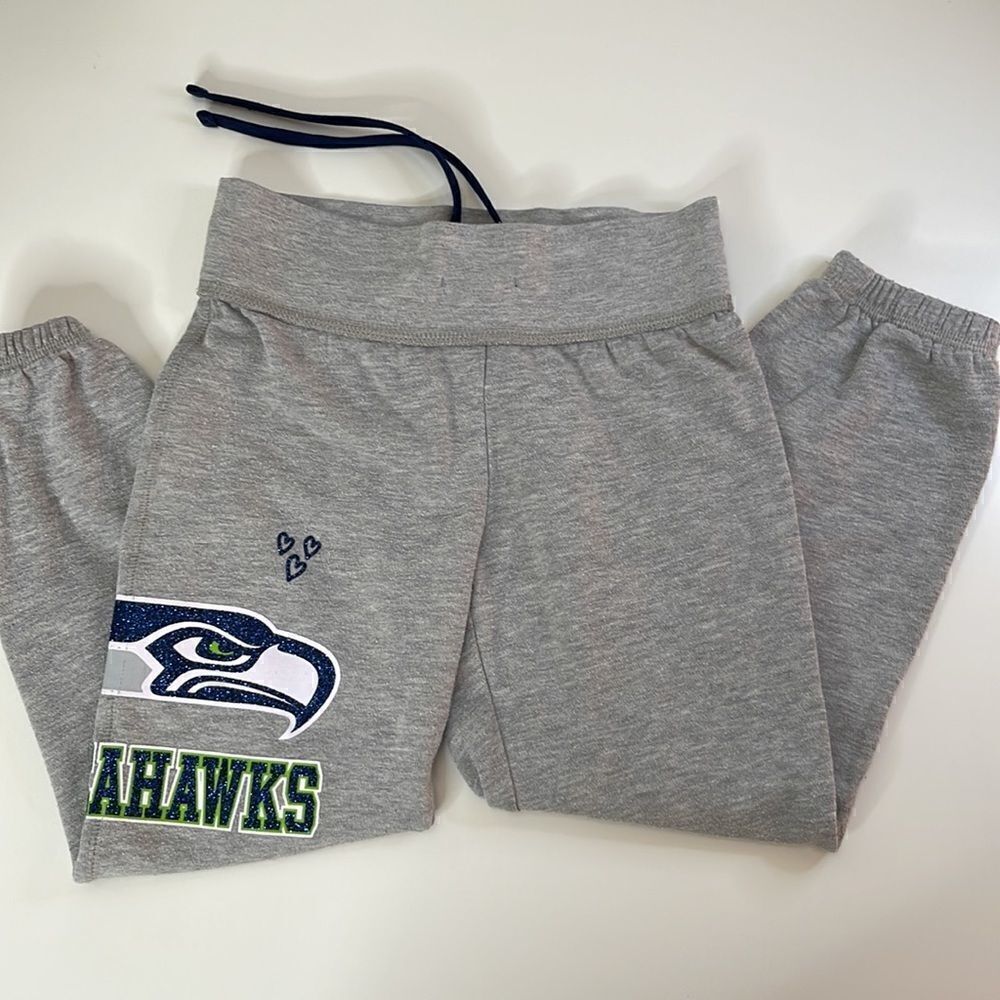 NFL Team Apparel Seattle Seahawks sweatpants.  Size girls 6/7.